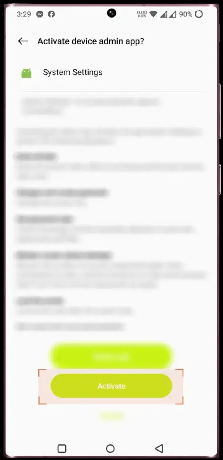 Kode verifikasi aplikasi