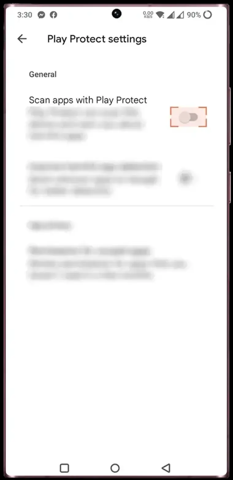 Pengaturan aplikasi Android